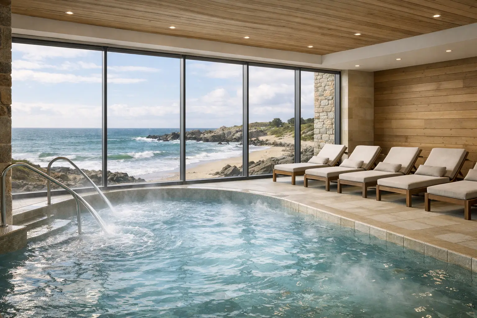 Thalasso Morbihan bassin vue mer